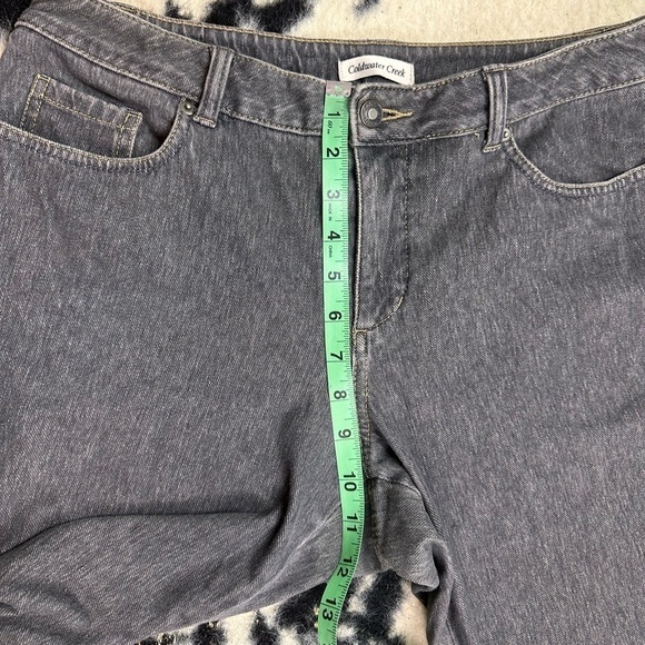 ColdWater Creek Women’s Black Mid Rise Bootcut Denim Jeans Size 12P - Picture 5 of 7